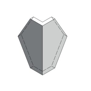 Wandkeramik Haxagon Ecke
