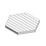 Wandkeramik Haxagon Linear