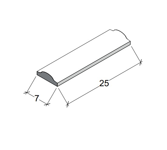 Hilpert Wandkeramik Bamboo 25 cm