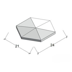 Hilpert Wandkeramik HEXPEAK Isometrie