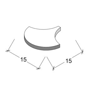 Hilpert Wandkeramik SCALE 15/15 cm
