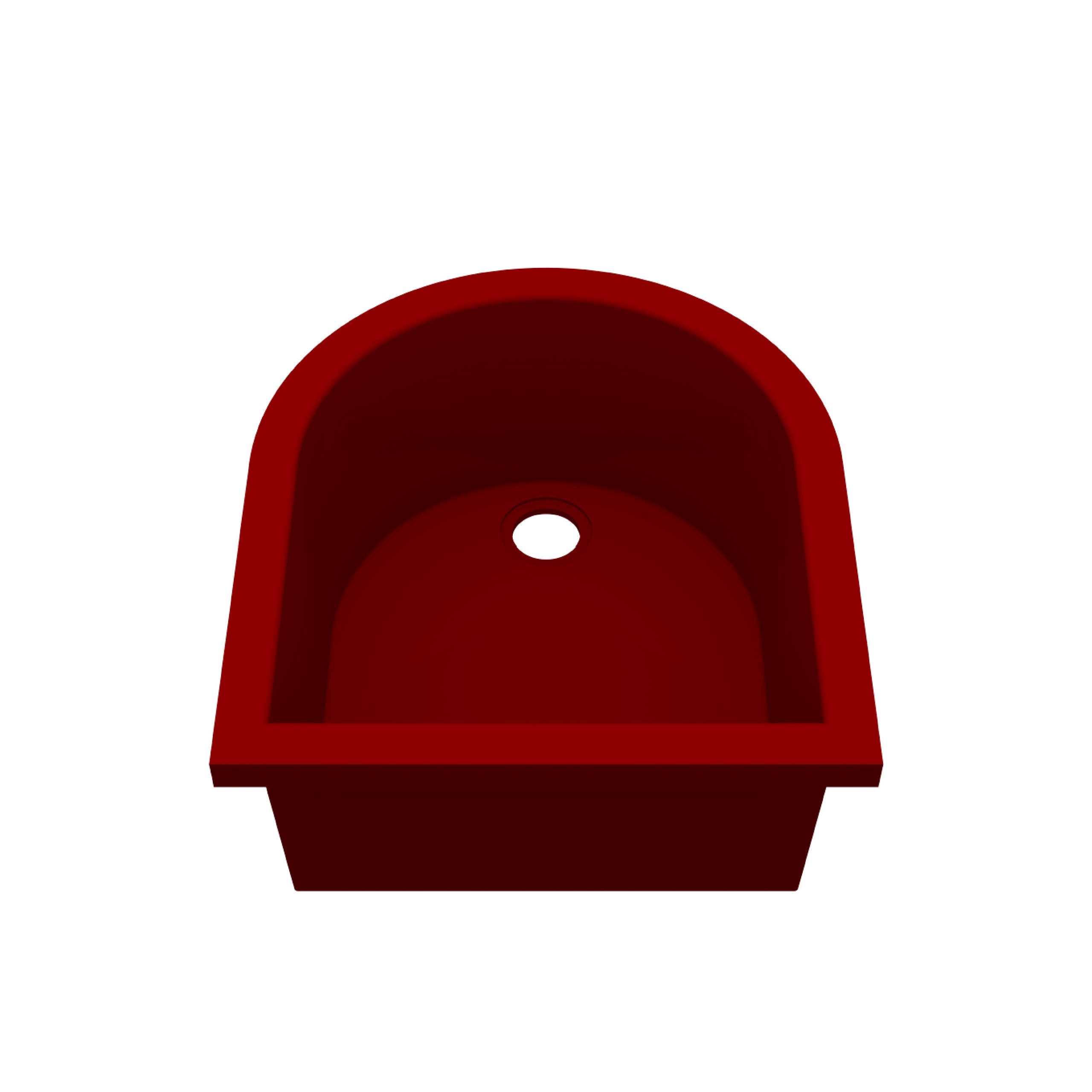 Keramik-Fussbecken halbrund