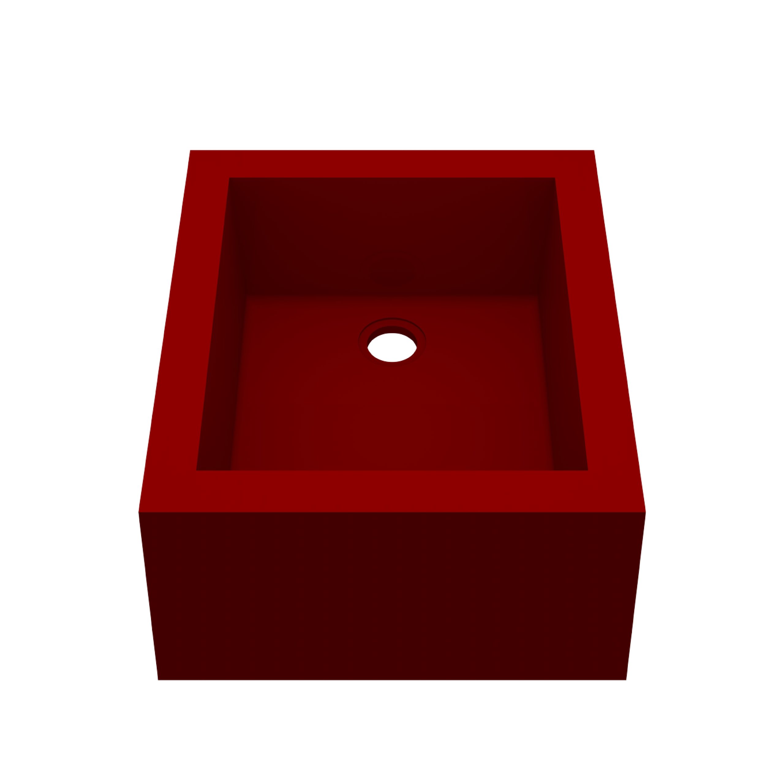 Keramik Fußbecken Monoblock (Becken ohne Hahnloch)