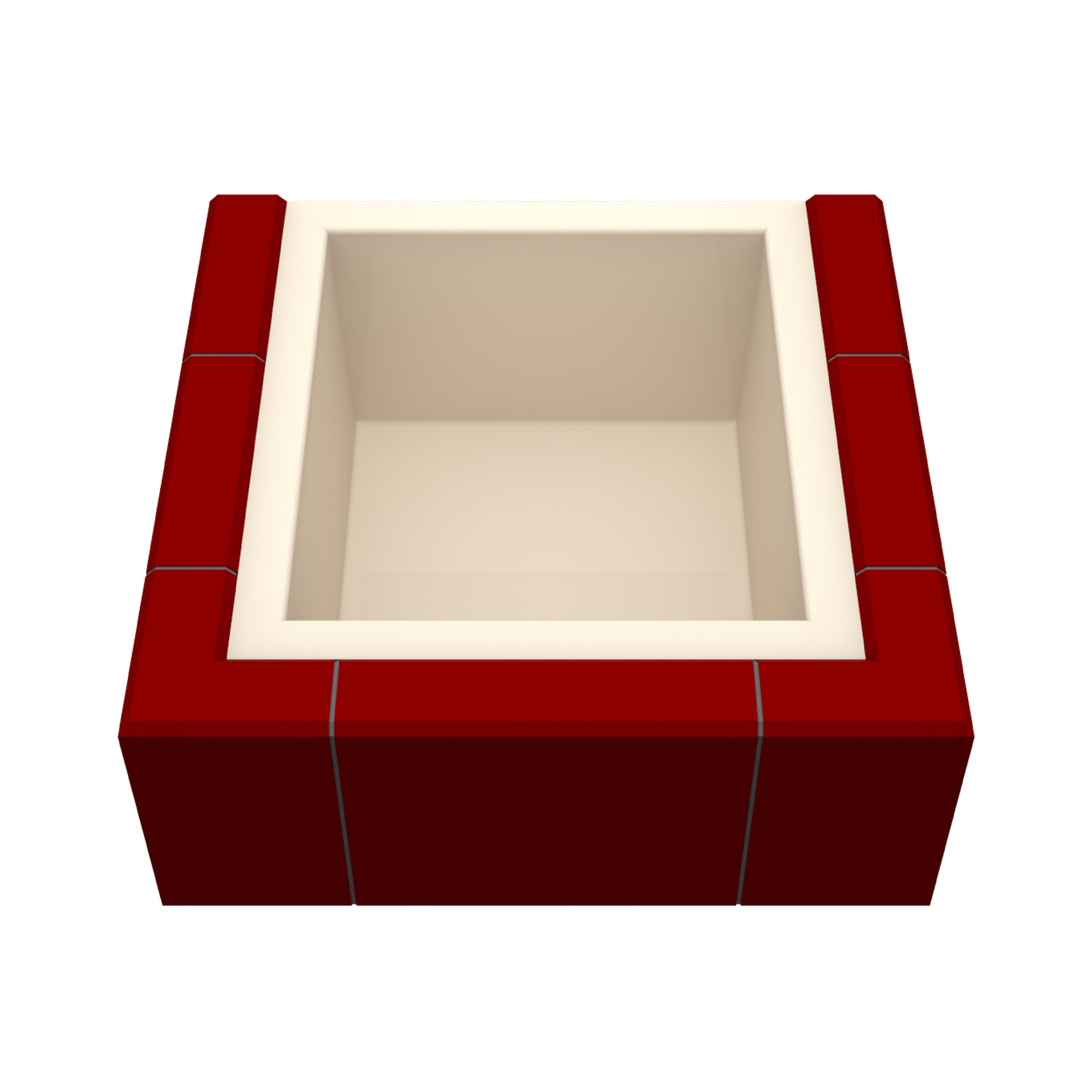 Fußbecken Quadrat (inkl. Einfassung COMPACT)