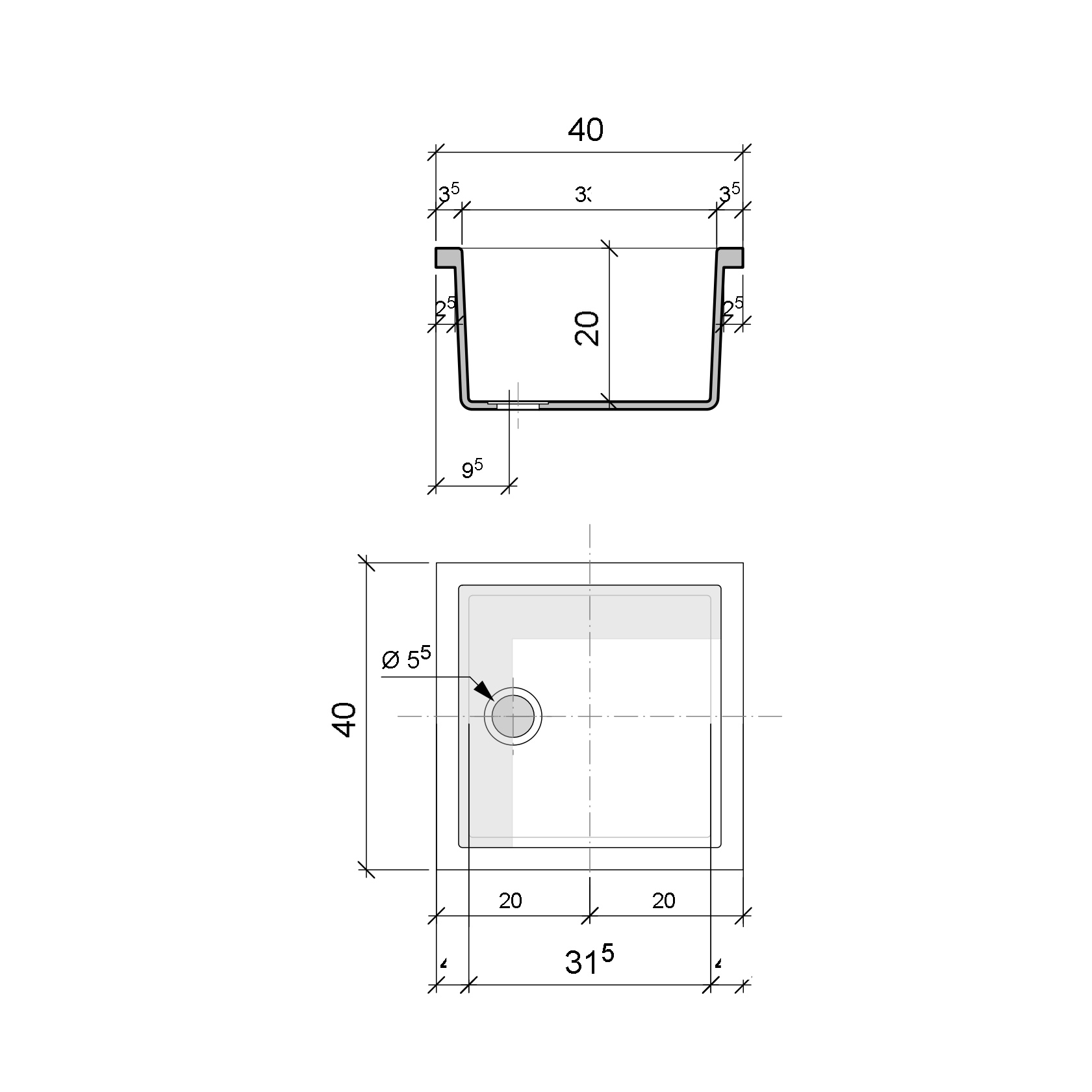keramik-fussbecken-quadrat-abmessungen